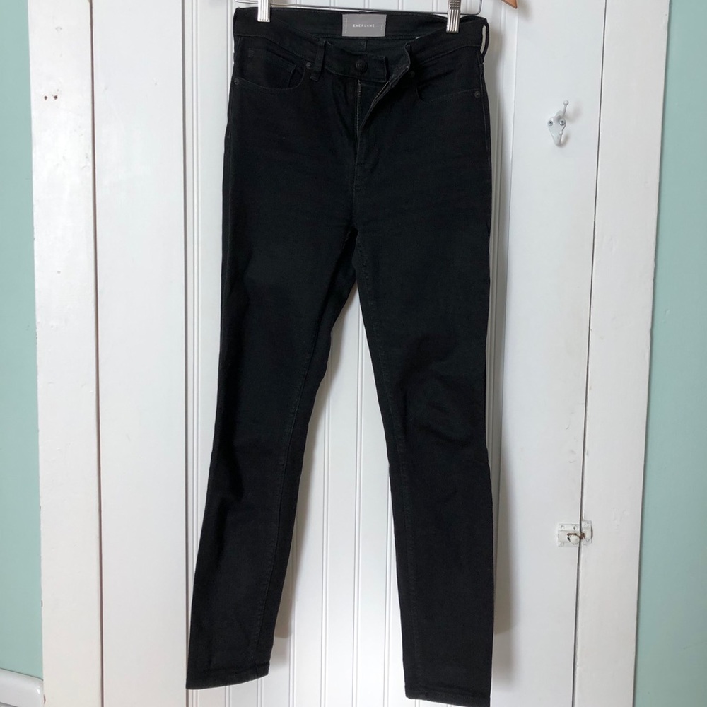 Everlane High Rise Skinny Black Jeans Sz. 27 Reg.